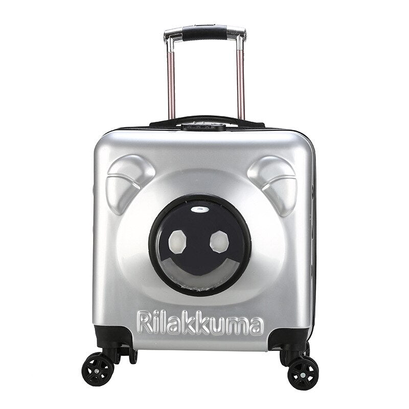 Pet Pet Trolley Bag, Cat and Dog Space Capsule Bag, Cat Out, Portable Air Box, Portable Cat Luggage Travel