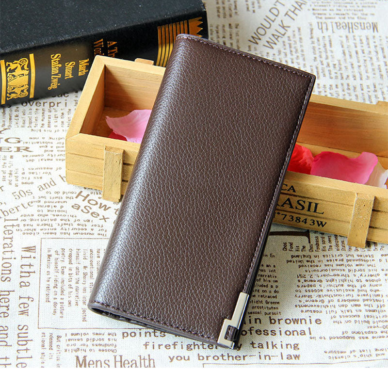 Top brand vintage mens wallet short slim male purses money card leather wallet
