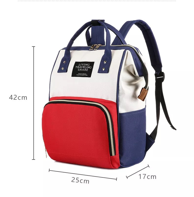 Anti-water Nylon Backpacks Fashion baby Wet and dry separation Backpack Large Capacity Nappy mummy travel bags