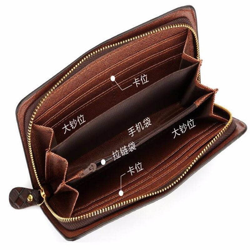 Hot Selling NEW Design Casual Multiple Pockets Waterproof PP Leather Large Capacity Fabric Wallet for Men