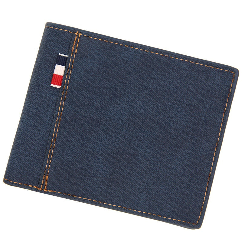 2019 New Trend Fashion Brand Short Design Genuine Leather Men Wallet for Men Purse Zipper Coin Wallet