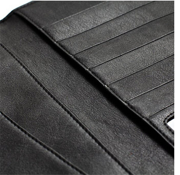 Wholesale Fashion Leather Long Zipper Men Wallet Clutch Bag for PU Leather Money Bag