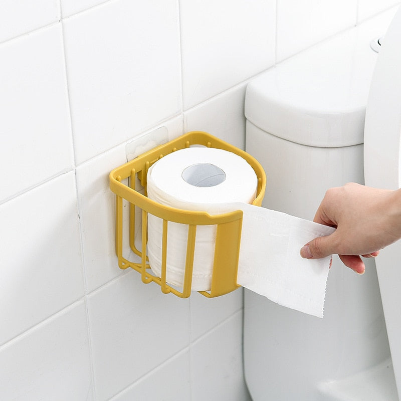 Wall Mounted Tissue box Perforation-free Household toilet toilet paper Toilet paper Roll Paper storage shelving