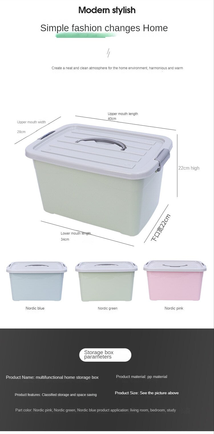 Plastic storage boxes Household portable storage boxes for sorting and storage