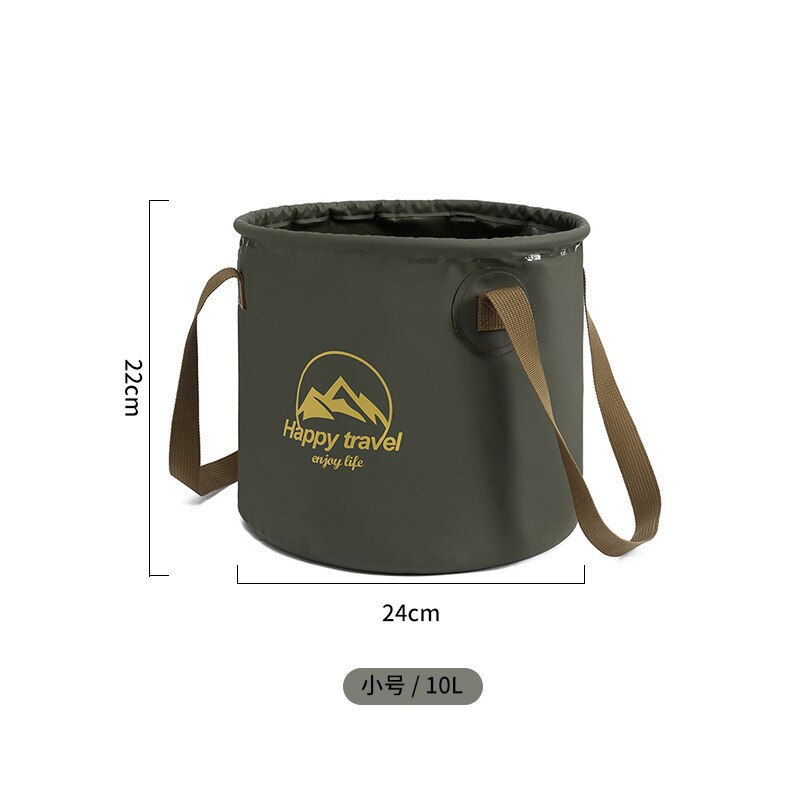 Folding bucket portable outdoor multi-purpose foot bucket washing basin bucket