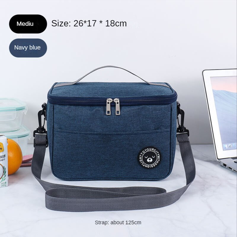 Popular Square Bento Bag for Work with Rice Bag Thickened Aluminum Foil Picnic Bag Insulation Bag Ice Pack