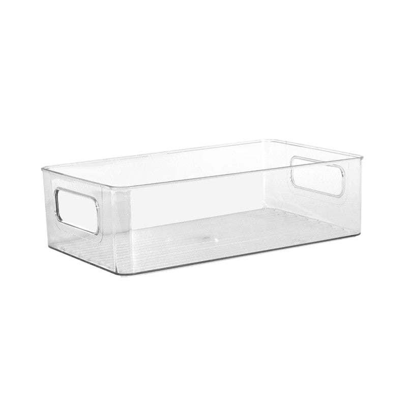 Large capacity plastic acrylic transparent desktop storage box cosmetics jewelry snacks collation and collection