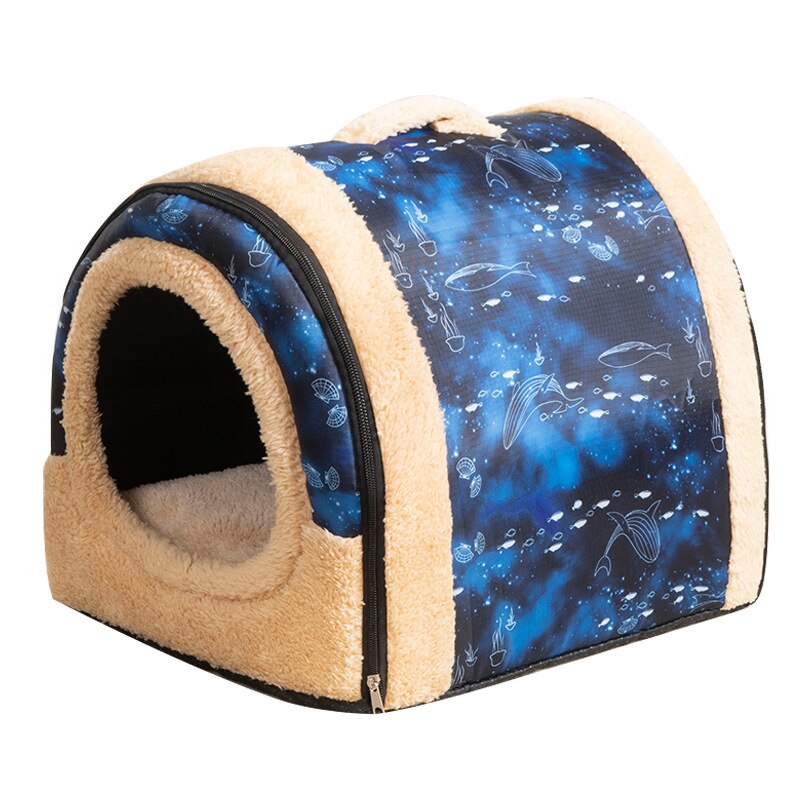 Cat Litter, Cat Closed House, Villa, Winter Warmth, Removable and Washable Dog Kennel, Universal Pet Supplies for All Seasons