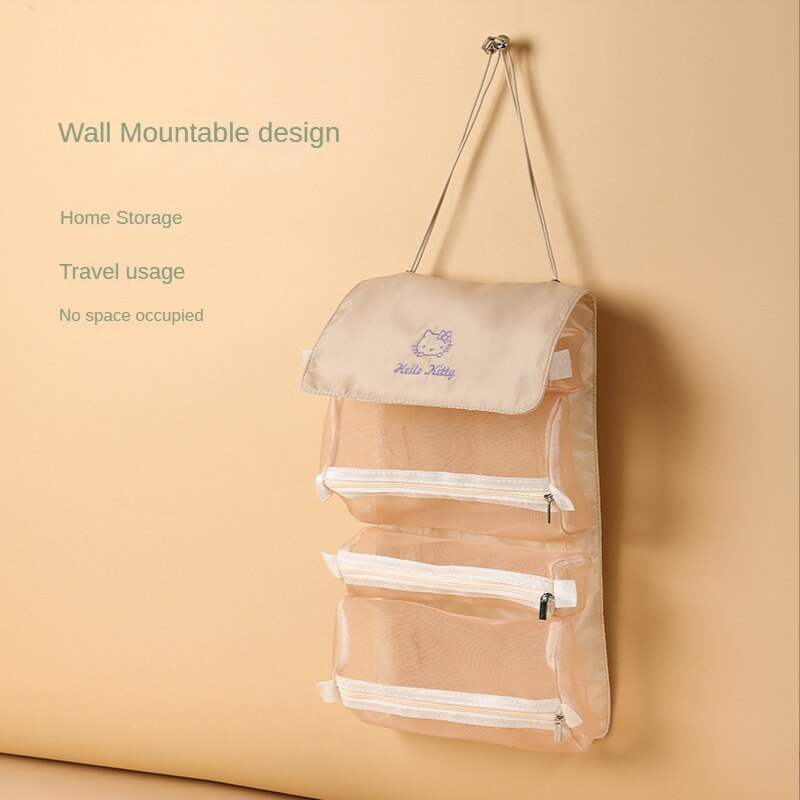 4-in-1 detachable makeup bag Travel large storage toiletries bag