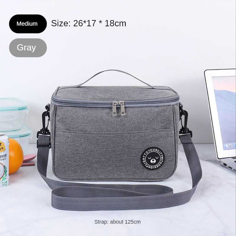 Popular Square Bento Bag for Work with Rice Bag Thickened Aluminum Foil Picnic Bag Insulation Bag Ice Pack