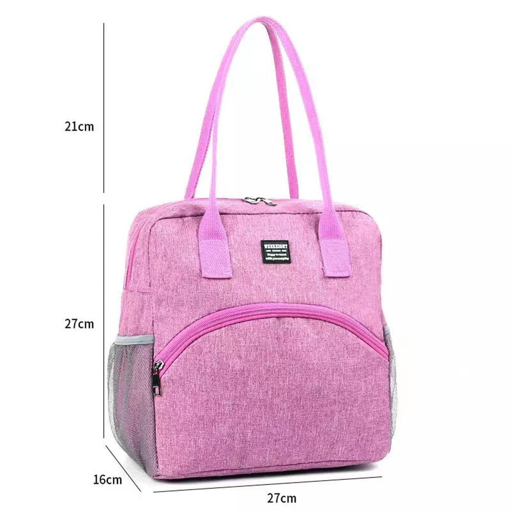 Large Capacity Thermal Insulation Bag Outdoor Portable Picnic Bag Work Convenience Bag Travel Storage Bag Ice Bag Instant Bag