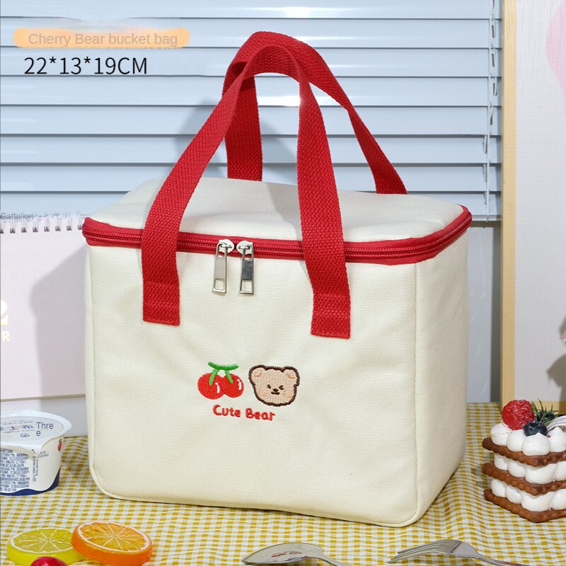 Portable Lunch Box Bag with High Beauty Value and Large Capacity Lunch Box Bag for Students