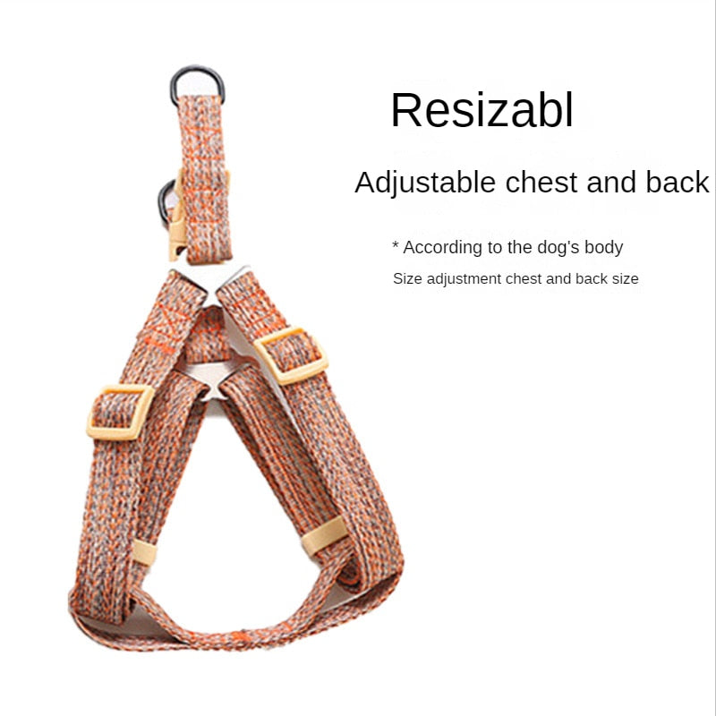 Pet Lead Dog Leash Dog Chain Foam Handle Lead Rope Set Pet Chest Strap Dog Harness Dog Harness Dog Accessories Small Dog