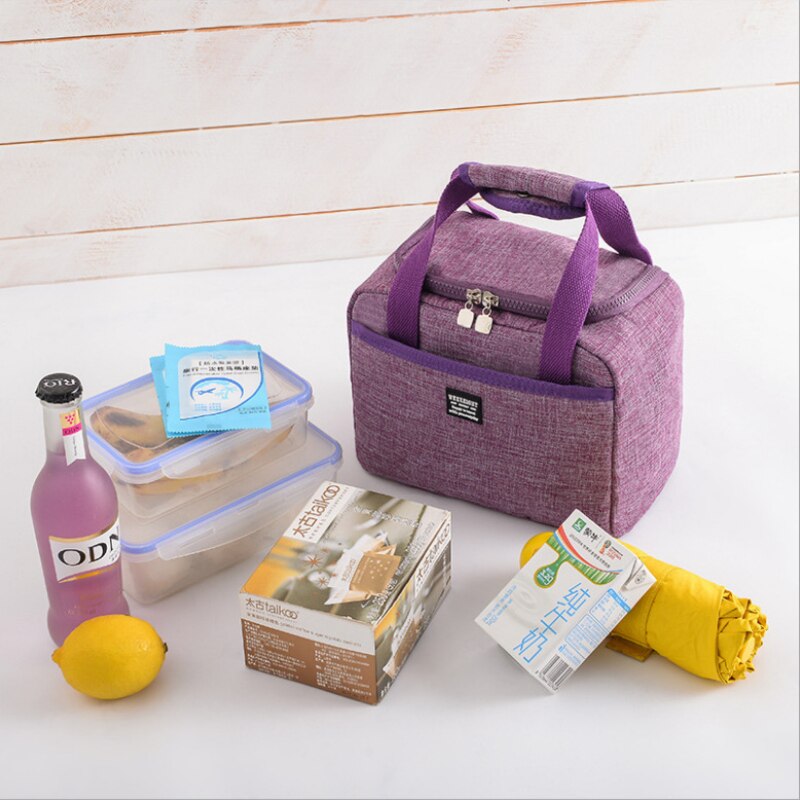 New Large-capacity Lunch Bag with Aluminum Foil Temperature-control Hand-held Lunch Box Bag Waterproof Lunch Bag