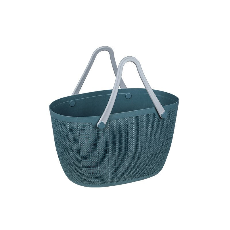 Large capacity laundry basket portable unbreakable shopping basket can be stacked with linen grain storage basket