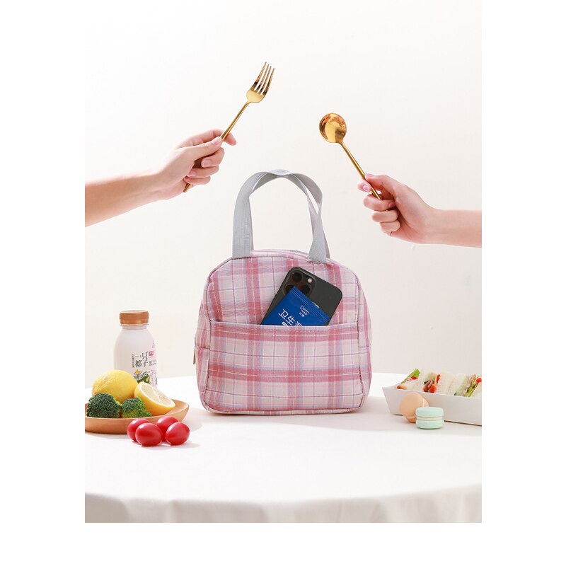Lunch Box Handbag Aluminum Foil Thickened Student Thermal Insulation with  Lunch Bag Office Workers  Lunch Box Bag
