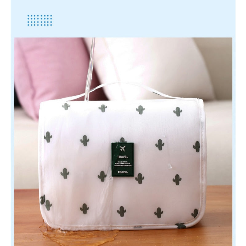 Factory Stock Travel Wash Bag Wholesale Portable Cosmetic Bag Hook Mixed Batch Oxford Cloth Ins Waterproof Storage Bag