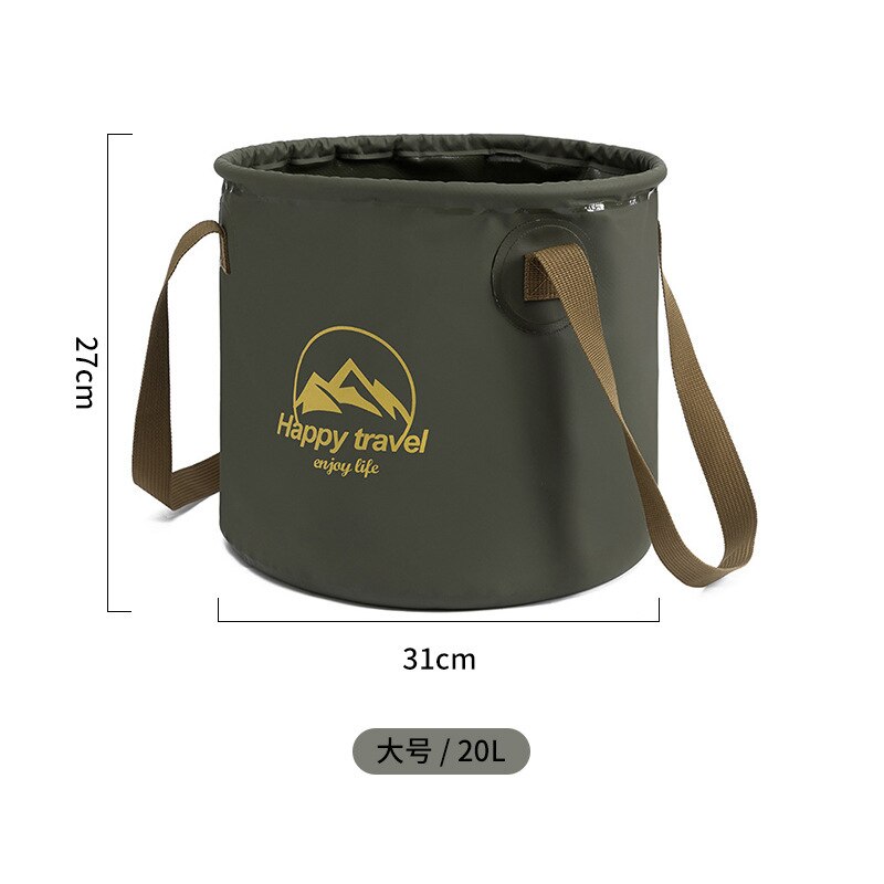 Folding bucket portable outdoor multi-purpose foot bucket washing basin bucket