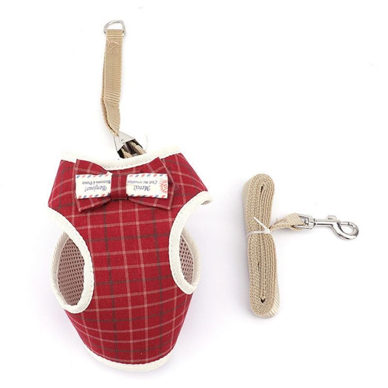 Adjustable Dog Chest Strap Wholesale Korean Fashion Breathable Mesh Pet Vest Type Traction Rope