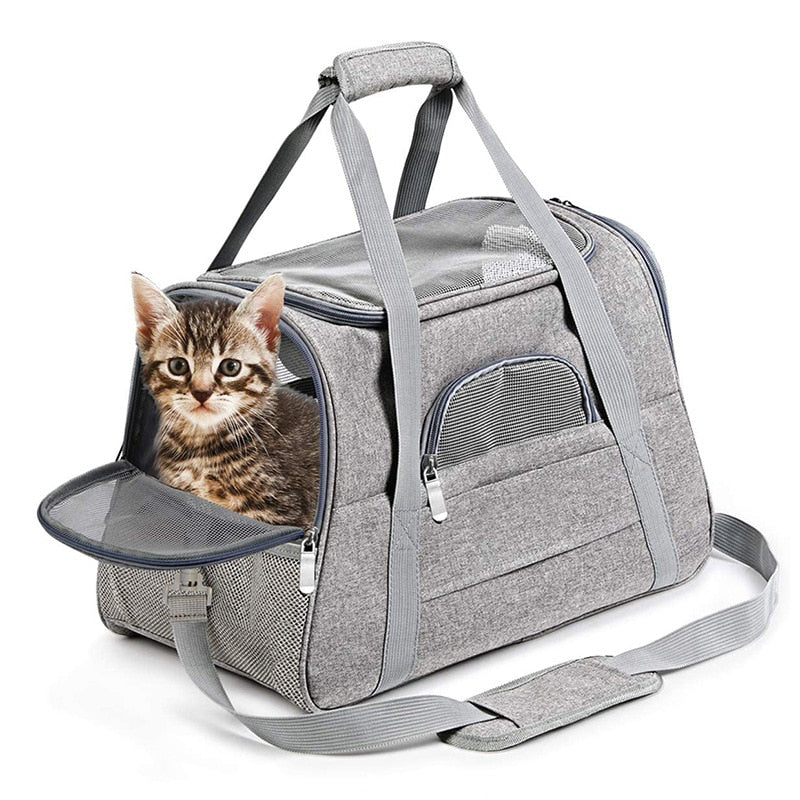 Bag Cat Out Portable Pet Bag Large Capacity Dog Bag Cat Portable Slung Cat Cage Canvas Dog Backpack
