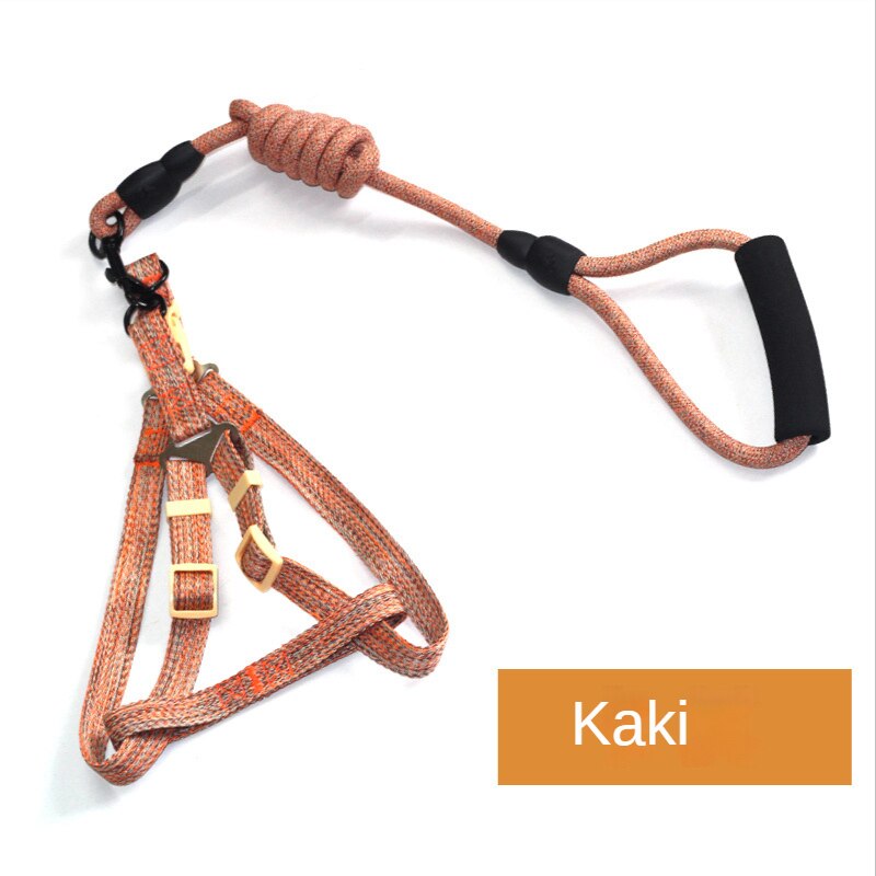 Pet Lead Dog Leash Dog Chain Foam Handle Lead Rope Set Pet Chest Strap Dog Harness Dog Harness Dog Accessories Small Dog