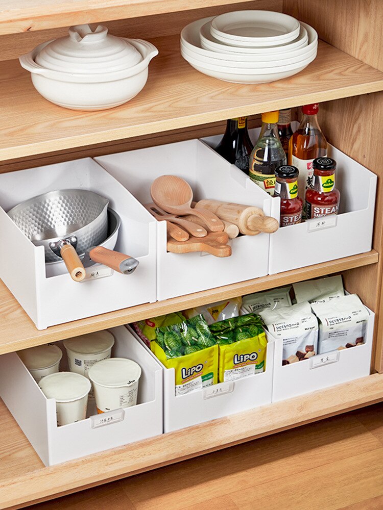 It can be superimposed with Japanese organizing basket U-shaped sundries and condiments and dishes