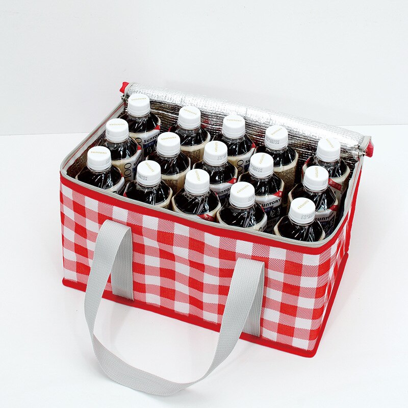Large-capacity Picnic Bag Outdoor Outing Thermal Insulation and Cold Bag  with A Bento Bag Thickened Aluminum Foil Picnic